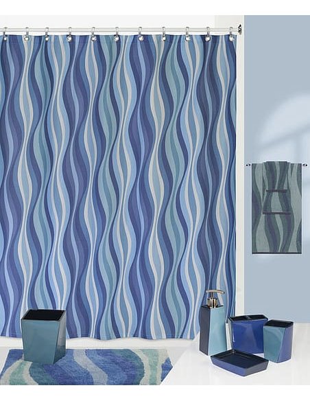 Creative Bath Bathroom Curtain Wavelength - 2