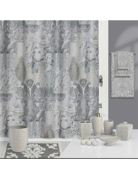 Creative Bath Bathroom Curtain Heirloom S1231GRY - 1