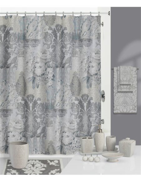 Creative Bath Bathroom Curtain Heirloom S1231GRY - 2