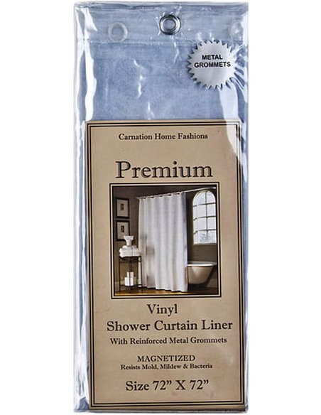 Штора для ванной Carnation Home Fashions Premium 4 Gauge Super Clear защитная - 3