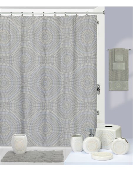 Creative Bath Bathroom Curtain Capri S1222MULT - 2