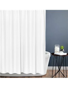 Carnation Home Fashions Bathroom Curtain Grace Jacquard White - 1
