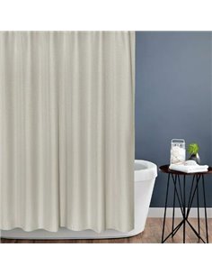 Carnation Home Fashions Bathroom Curtain Grace Jacquard Grey - 1