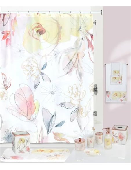 Creative Bath Bathroom Curtain Blush Blooming S1261MULT - 2