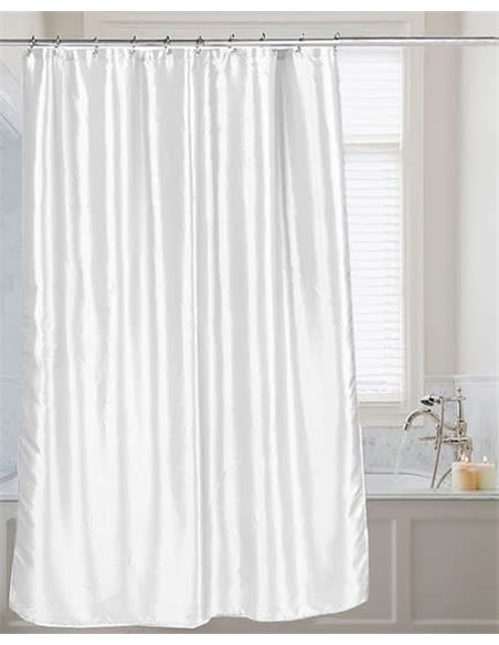 Штора для ванной Carnation Home Fashions Shimmer White - 2