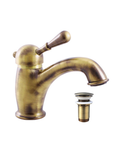Basin lever mixer LABE - Bronze - Barva stará mosaz,Rozměr 3/8''