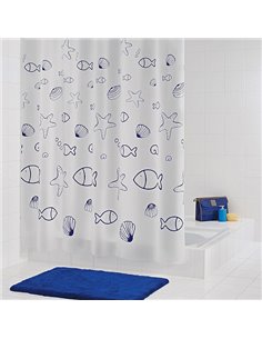 Ridder Bathroom Curtain Seashell 32630 - 1