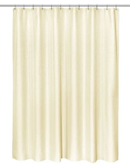 Carnation Home Fashions Bathroom Curtain Grace Jacquard Ivory - 3