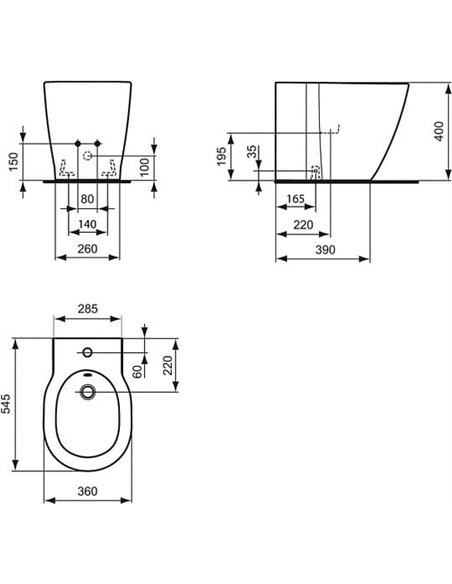 Ideal Standard Floor Bidet Connect E799501 - 4