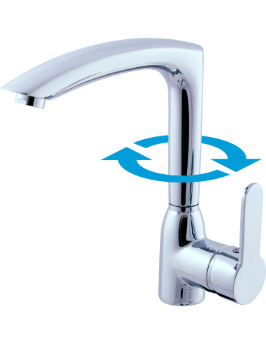 Sink faucets chrome ZAMBEZI - Barva chrom,Rozměr 3/8''