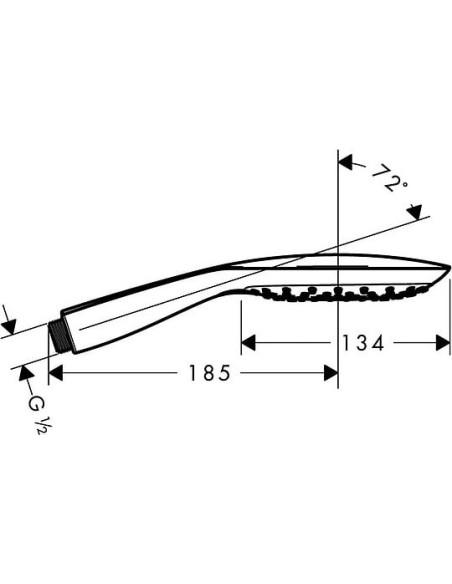 Hansgrohe rokas duša PuraVida 28557400