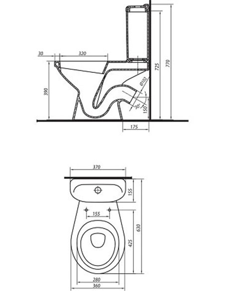 Kolo tualetes pods Idol 1903300U - 2