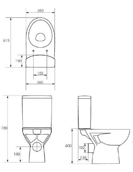 Cersanit Toilet Parva new clean on - 6