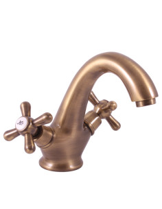 Washbasin faucet MORAVA RETRO bronze - Barva stará...