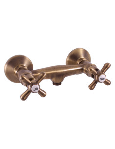 Shower lever mixer MORAVA RETRO bronze - Barva Stará...