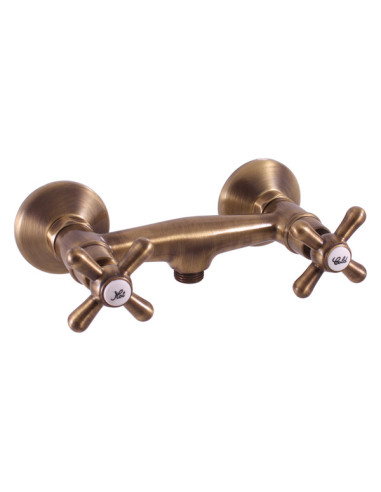 Shower lever mixer MORAVA RETRO bronze - Barva Stará mosaz (Bronz),Rozměr 100 mm