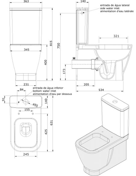 Sanindusa tualetes pods Look - 7