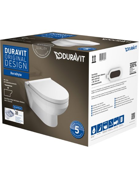 Duravit Wall Hung Toilet DuraStyle 45620900A1 - 3