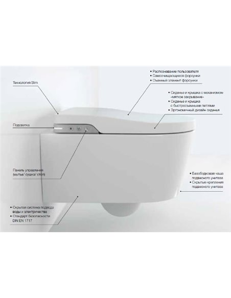 Roca Wall Hung Toilet Inspira in-wash - 16