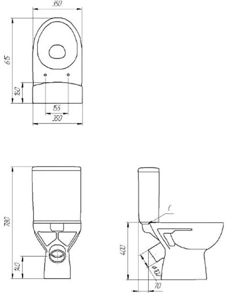 Cersanit tualetes pods Geo - 3