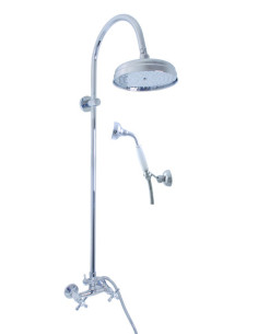 Shower mixer with shower column MORAVA RETRO - Barva...