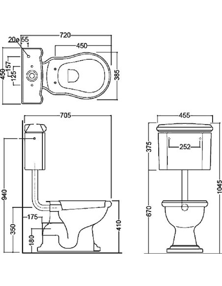 Kerasan Toilet Retro 101101 - 6