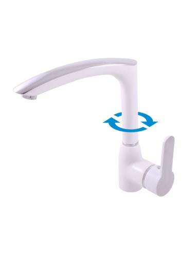 Sink faucets chrome/white ZAMBEZI CHROME/WHITE - Barva chrom/bílá,Rozměr 3/8''
