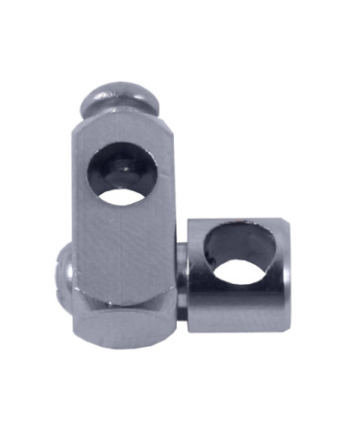 Metal connector for rods - Barva chrom,Rozměr 1ks