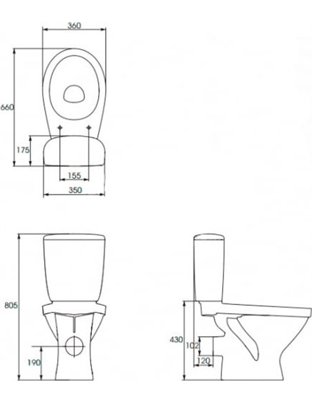 Cersanit Toilet Trento TR 011 - 2