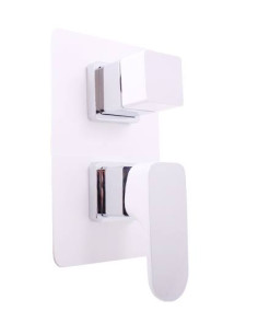 Built-in shower lever mixer YUKON WHITE/CHROME - Barva...