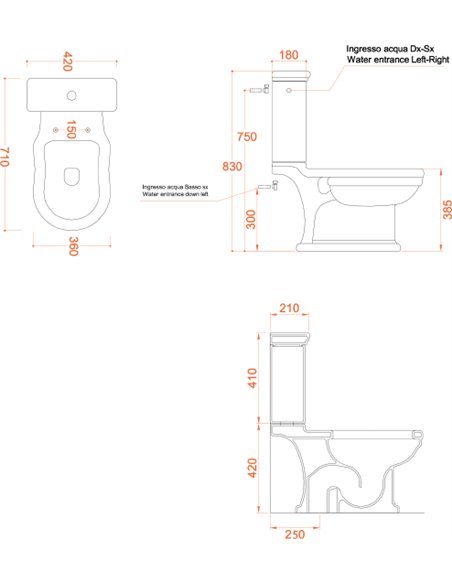 ArtCeram Toilet Hermitage HEV008 - 3