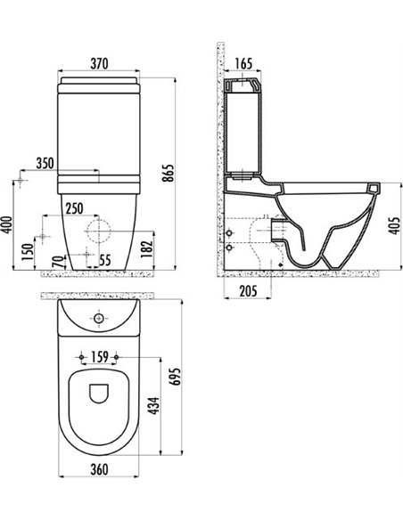 Creavit tualetes pods Dream DR311 - 4
