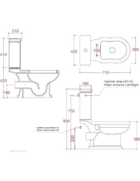ArtCeram tualetes pods Hermitage WC - 5