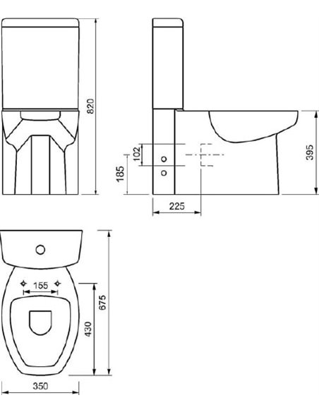 Creavit tualetes pods Spark SA310.001N0 - 7