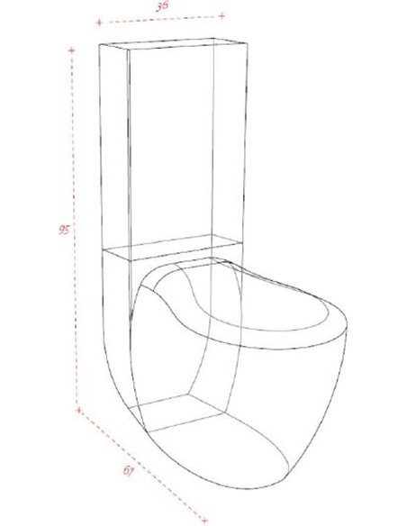 ArtCeram tualetes pods Blend BLV003 - 4