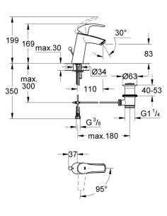 Set: Frame for a toilet Grohe Rapid SL Sensia 39112001 с системой удаления запахов + Toilet wall hung Grohe Sensia Arena 39354S