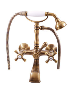 Bath mixer MORAVA RETRO bronze - Barva Stará mosaz...