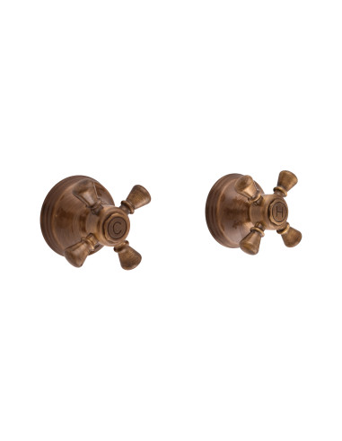 External shower mixer MORAVA RETRO bronze - Barva stará mosaz