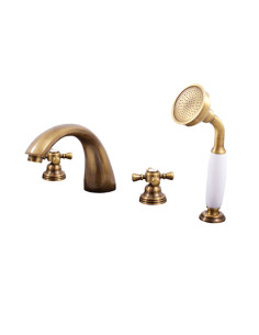 Bath mixer MORAVA RETRO bronze - Barva Stará mosaz...