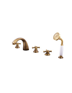 Bath mixer MORAVA RETRO bronze - Barva stará mosaz,Rozměr...