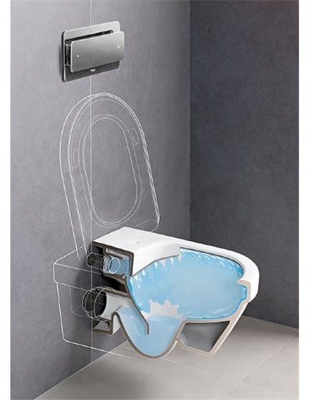 Gustavsberg Wall Hung Toilet Hygienic Flush WWC 5G84HR01 - 9