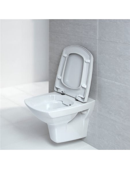 Cersanit Wall Hung Toilet Carina new clean on - 9