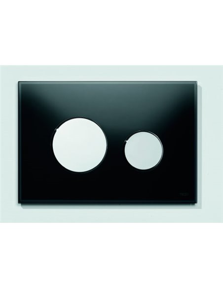 Кнопка смыва TECE Loop 9240656 черное стекло, кнопка хром - 2