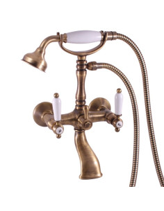 Bath mixer MORAVA RETRO bronze - Barva stará mosaz,Rozměr...