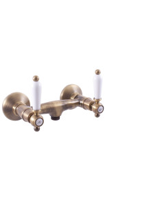 Shower lever mixer MORAVA RETRO bronze - Barva Stará...