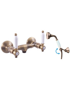 Shower mixer MORAVA RETRO bronze - Barva stará...