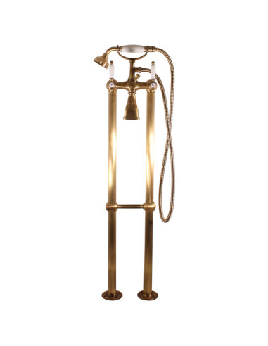 Bath tap mixer, freestanding MORAVA RETRO bronze - Barva stará mosaz,Rozměr 150 mm