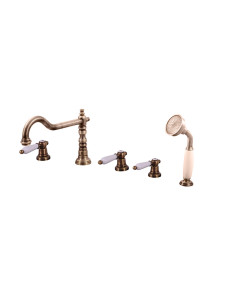 Bath mixer MORAVA RETRO bronze - Barva Stará mosaz...