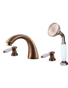 Bath mixer MORAVA RETRO bronze - Barva stará mosaz,Rozměr...