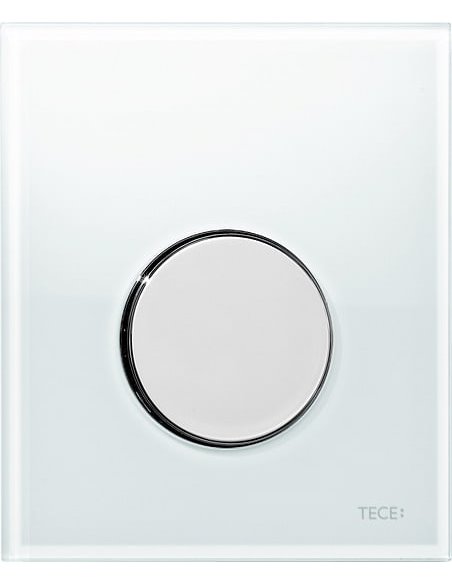 Кнопка смыва TECE Loop Urinal 9242660 белое стекло, кнопка хром - 1